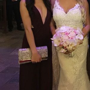 Open front maxi dress